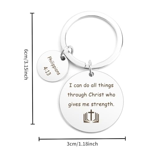 Christian Keychains Cross Keychain Bible Accessories Gifts Christian Gifts Religious Gifts - color: Faith Based Gifts
