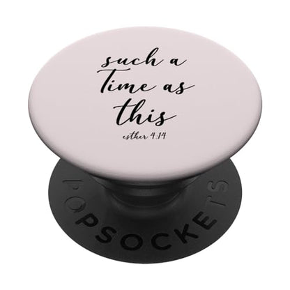 Christian Bible Verse for Women Light Pink Esther 4 14 PopSockets Adhesive PopGrip - style: Adhesive PopGrip