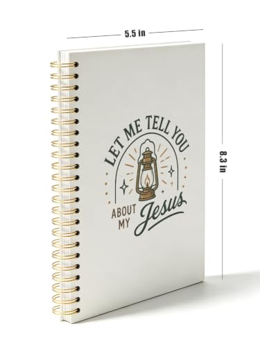 ISANOU Let Me Tell You About My Jesus Journal Notebook for Women Teen Girls - color: let me tell you about my jesus