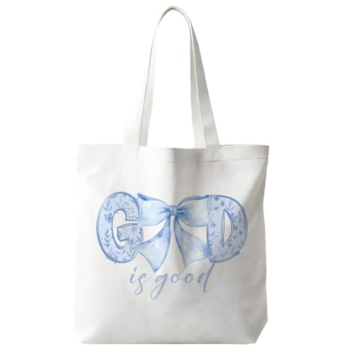 JINYO Christian Canvas Tote Bag, Bible Tote Bags for Women - color: Christian Tote Bag-4