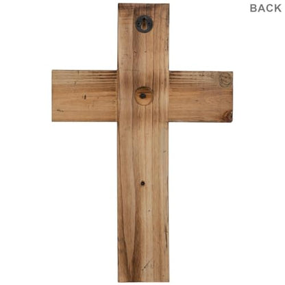 Hobby Lobby Layered Wood Wall Cross with Nails, Keyhole, 15.75" x 10.25"