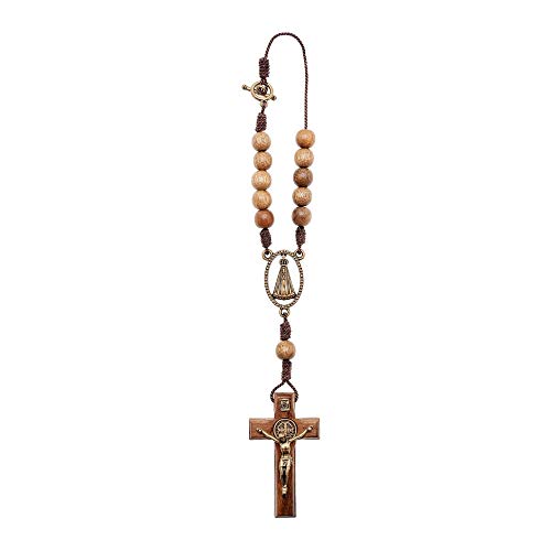 Intercession Car Rearview Mirror Rosary (Aparecida) - style: Aparecida