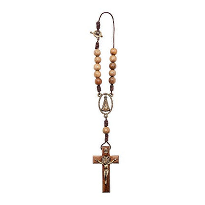 Intercession Car Rearview Mirror Rosary (Aparecida) - style: Aparecida