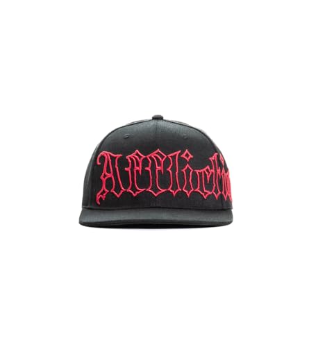 Affliction Men's Baseball Cap, Gothic Style, Embroidered Pattern - color: Black (Classic Logo)