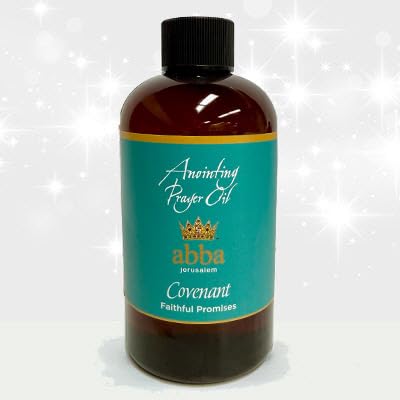 ABBA Oil Covenant 8oz Anointing Oil in Gift Box - ABBA Jerusalem (Blend of Frankincense, Myrrh, Hyssop & Spikenard) - Bridgegroom to Bride & Jesus Christ to His Church (8oz) - size: 8 Fl Oz (Pack of 1)
