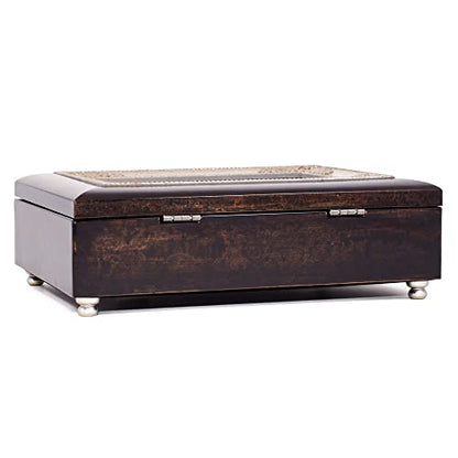Cottage Garden Many Women Do Noble Things Burlwood Jewelry Music Box Plays Amazing Grace
