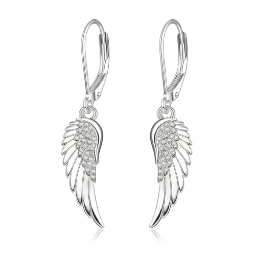 Angel Wing Earrings for Women 925 Sterling Silver Wing Earrings Jewelry Gifts