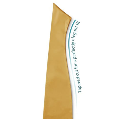Premium Choir Traditional Stole - Solid Color - Satin - Unisex - color: Antique Gold