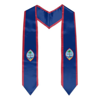 Graduation Flag Stole Sash Scarf Day Gifts - color: Guam Flag