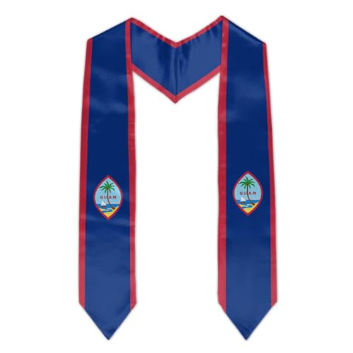 Graduation Flag Stole Sash Scarf Day Gifts - color: Guam Flag