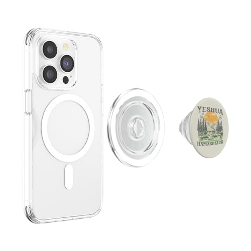 Yeshua Hamashiach Jesus Scripture Christian Bible Faith PopSockets MagSafe PopGrip for iPhone - style: MagSafe