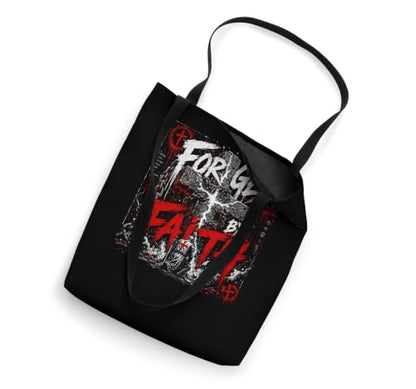 Forged By Faith Christian Warrior Cross Power Tote Bag
