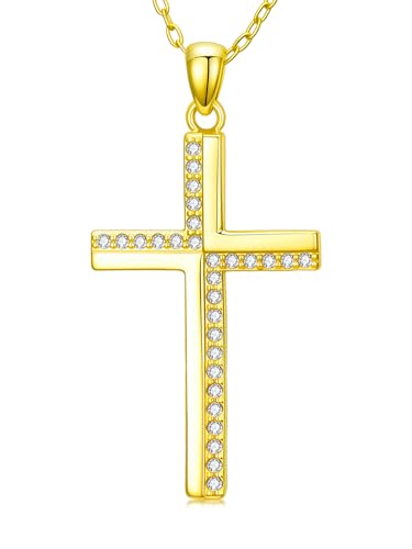 KQ&TTENG 14k Gold Plated Four Leaf Clover Necklace Irish Jewelry Wedding Anniversary Birthday Gifts for Women Wife Mom Girlfriend - color: A06