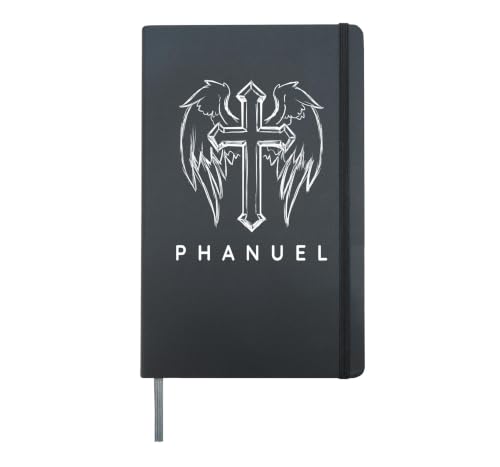 Phanuel the Archangel Traditional Christians Catholic Prayer Hardcover Journal, Black