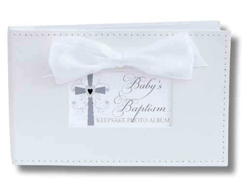 The Grandparent Gift Co. Growing in Faith Keepsake Photo Album, Baby Baptism - color: Baby Baptism