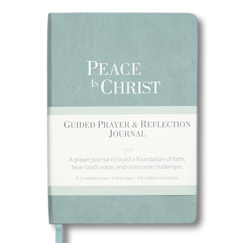 Prayer Journal – Peace in Christ 12-Week Guided Christian Prayer Journal for Women & Men with Daily Prayer Prompts, Scripture, Gratitude & Reflection for Spiritual Growth - color: Green