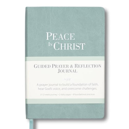 Prayer Journal – Peace in Christ 12-Week Guided Christian Prayer Journal for Women & Men with Daily Prayer Prompts, Scripture, Gratitude & Reflection for Spiritual Growth - color: Green