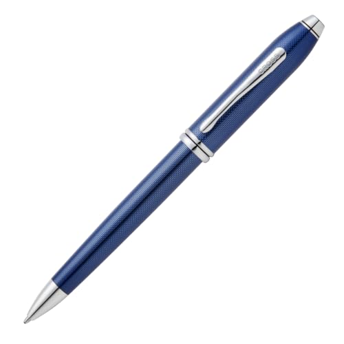 Cross Townsend Cobalt Blue Diamond Ballpoint Pen, Medium Point, Black Ink - color: Blue