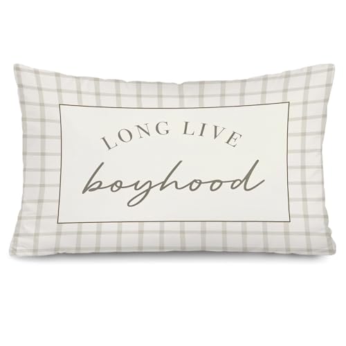 Long Live Boyhood Boy Nursery Decor 12x20 Pillow Cover, - color: Long Live Boyhood1 Retro-2x20