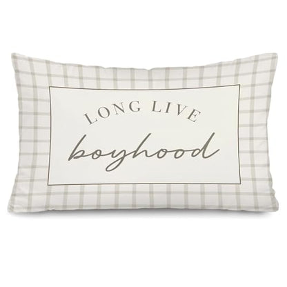 Long Live Boyhood Boy Nursery Decor 12x20 Pillow Cover, - color: Long Live Boyhood1 Retro-2x20