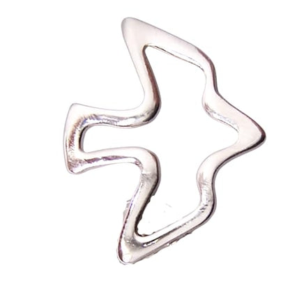 Holy Spirit Dove Lapel Pin, Silver Toned, Religious Symbol, 0.75 Inches