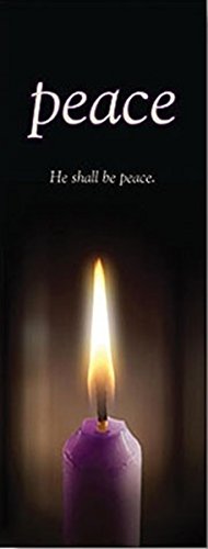 Hope Peace Joy Love and Jesus Advent Banner Set of 5 with X-Stands, 63 Inch - size: Banners with X-Stand
