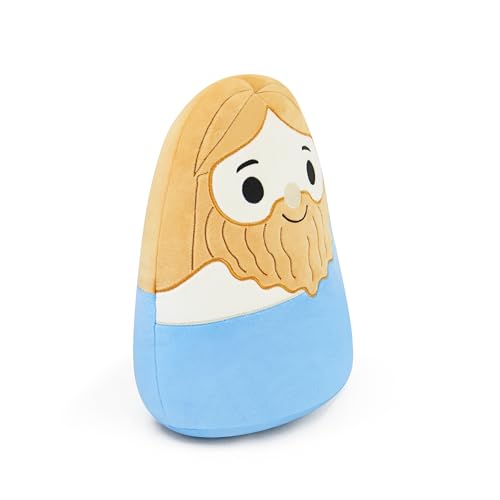 Jesus Plush Toy - Religious Stuffed Doll - Jesus Plush Pillow - Faithful Lovers and Easter Basket Stuffed Gift (Blue) - color: Blue