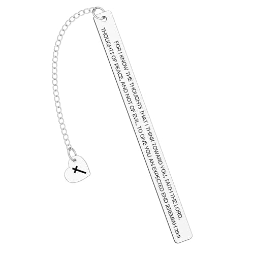 Christian Bookmarks Bible Verse Metal Bookmarks First Communion Gifts for Women Men Religious Inspirational Bookmark for Her Him - color: Religious Bookmark 04