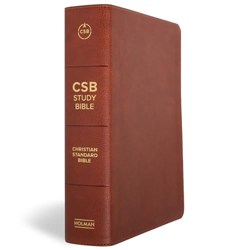CSB Study Bible, Personal Size, Digital Study Edition, Burnt Sienna LeatherTouch, Red Letter, Study Notes and Commentary, Illustrations, Articles, Word Studies, Outlines, Timelines