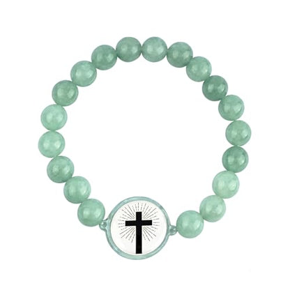 Daily Bible Verse Bracelet Wearable with NFC, Bible Verse Christian Gift for Women, Men and Teens - color: Green