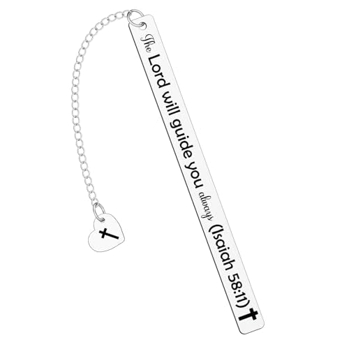 Metal Bible Verse Bookmarks Gifts Christening Bookmarks Gifts for Women Christian Gift for Friends Girl Sister First Communion Graduation and Back to School Religious Gift for Book Lovers Book Club - color: Religious Bookmark 07