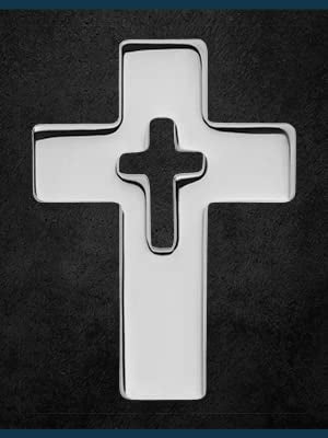 Apparel pin - color: Silver Cross