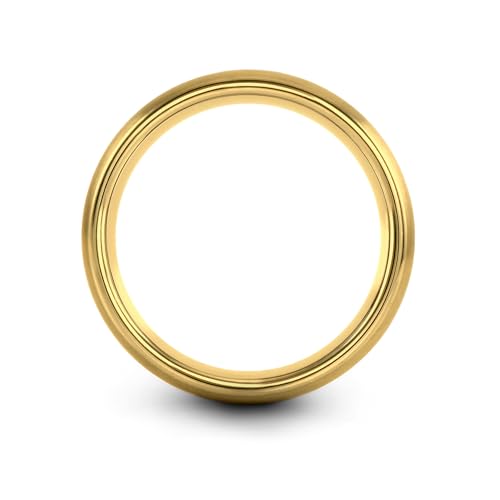Gift for Nautical Fan - Anchor With Rope Ring - Men Women - Tungsten - Flat Dome Bevel - Band - Yellow Gold Black Silver Blue - Anniversary Wedding - 8mm - Brushed Polished - Personalized Custom Engra - color: 02 - Rose Gold Black Tungsten
