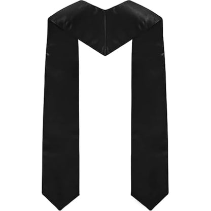 Clergy Stole & Choir Stole with Cross Embroidery 60'' (Pink) - color: Black