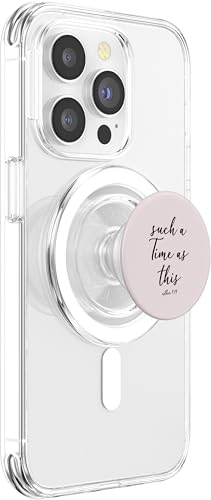 Christian Bible Verse for Women Light Pink Esther 4 14 PopSockets PopGrip for MagSafe - style: Magnetic PopGrip