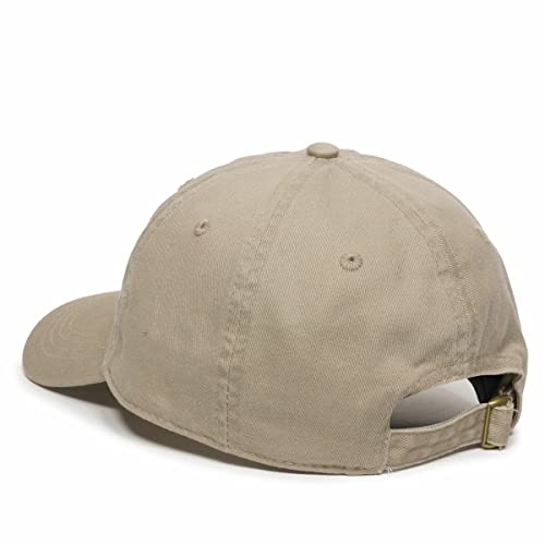 DSGN By DNA Say Mashallah Embroidered Hat Islamic Muslim Faith Inspired Cotton Baseball Cap Adjustable Dad Hat for Men&Women - color: Khaki