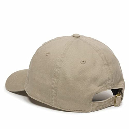 DSGN By DNA Say Mashallah Embroidered Hat Islamic Muslim Faith Inspired Cotton Baseball Cap Adjustable Dad Hat for Men&Women - color: Khaki