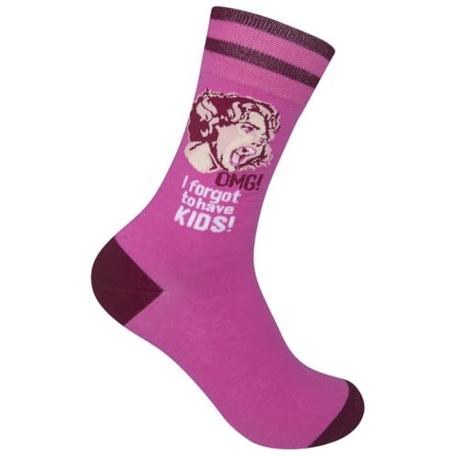 FUNATIC Crazy Socks with Funny Sayings - Novelty Gift for Men, Women, Adult - color: Omg I Forgot to Have Kids