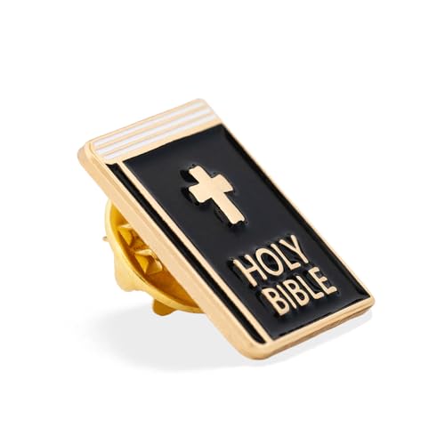 PinMart Christian Religious Lapel Pin - Cross, Faith & Church Accessories - color: Holy Bible, size: 25 Pack