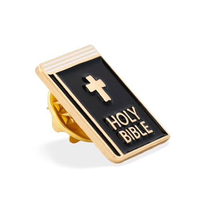 PinMart Christian Religious Lapel Pin - Cross, Faith & Church Accessories - color: Holy Bible, size: 10 Pack