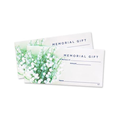 Memorial Gift Offering Envelope for Church | 3" x 6 5/16" | "In Memory Of" Lines