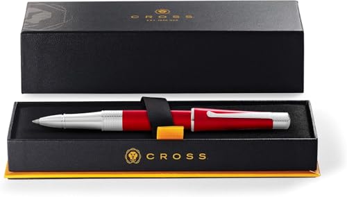 Cross Beverly Refillable Gel Ink Rollerball Pen, Medium Rollerball, Includes Premium Gift Box - Translucent Red Lacquer - color: Translucent Red Lacquer, style: Rollerball Pen