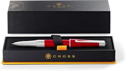 Cross Beverly Refillable Gel Ink Rollerball Pen, Medium Rollerball, Includes Premium Gift Box - Translucent Red Lacquer - color: Translucent Red Lacquer, style: Rollerball Pen