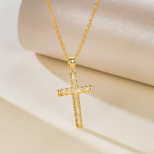 Cross Necklace for Women 14K Gold Cross Necklaces for Women