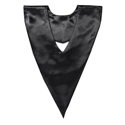 Unisex V-Shape Church Choir Stole with Cross for Adults Church - color: Black, size: Gold Cross