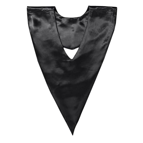 Unisex V-Shape Church Choir Stole with Cross for Adults Church - color: Black, size: White Cross