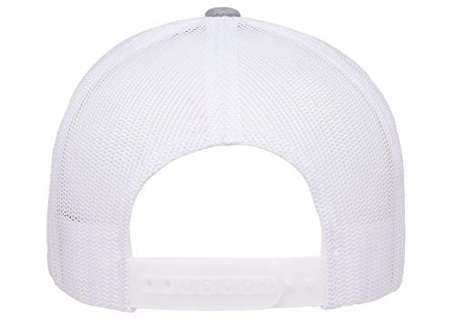Yupoong Yp Classics Retro Trucker Cap - color: Heather/White, size: One Size, style: Single