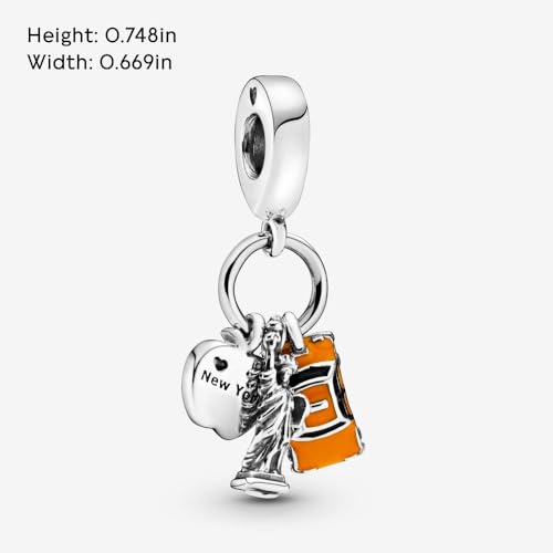 Sport Religious Charm 925 Sterling Silver Pendant,Jewelry Beads Gifts for Women Bracelet&Necklace - color: Statue of Liberty