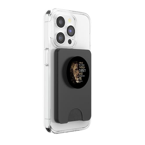 Christian I Can Do All Things Through Christ PopSockets PopWallet for MagSafe - style: Magnetic PopWallet