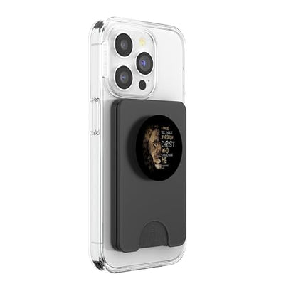 Christian I Can Do All Things Through Christ PopSockets PopWallet for MagSafe - style: Magnetic PopWallet